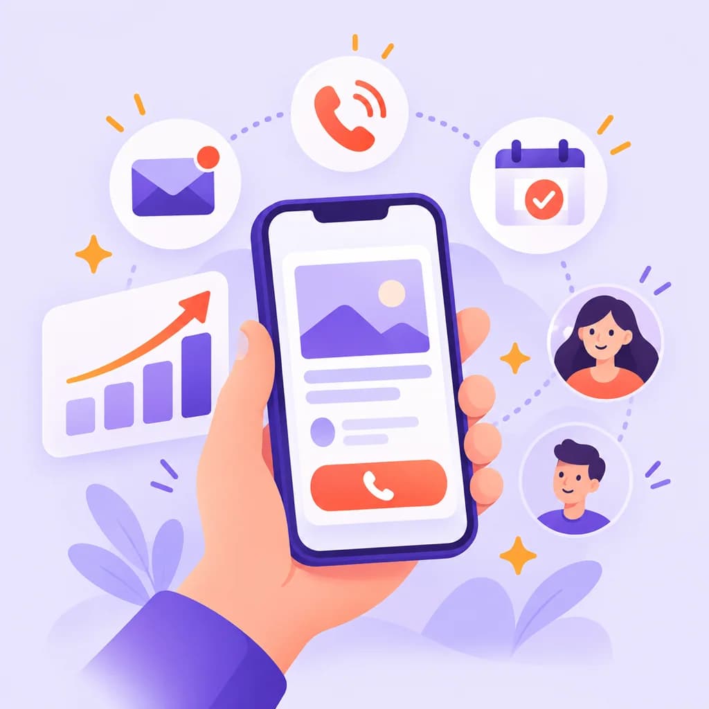 A Google ad on a phone bringing in new leads