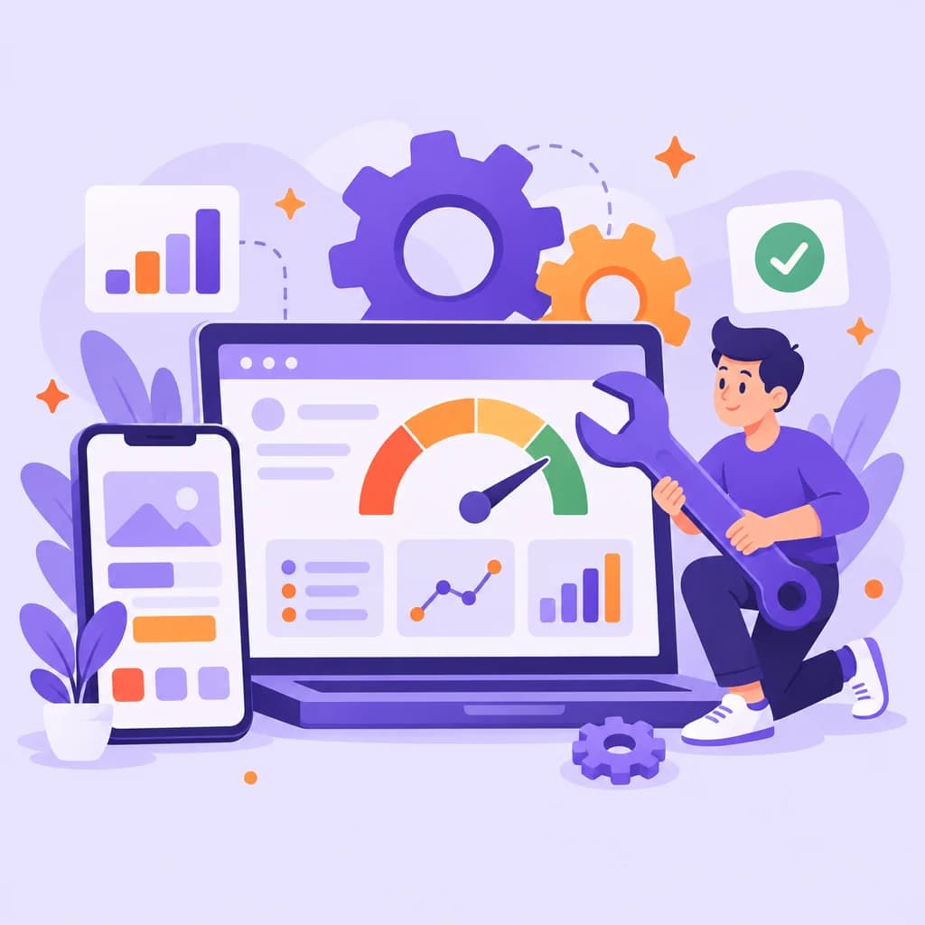 Testing a website's speed and mobile layout