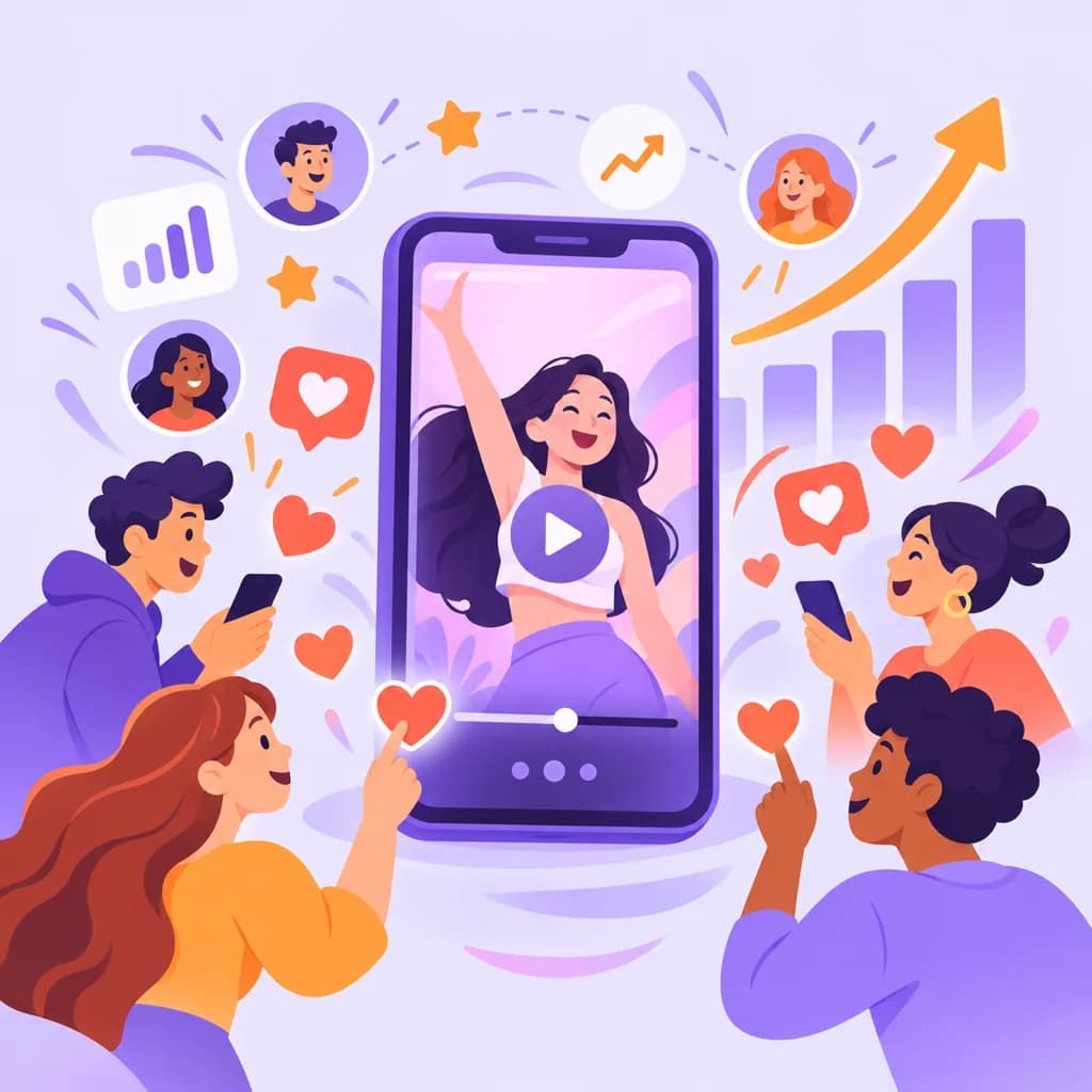 Short video gaining views